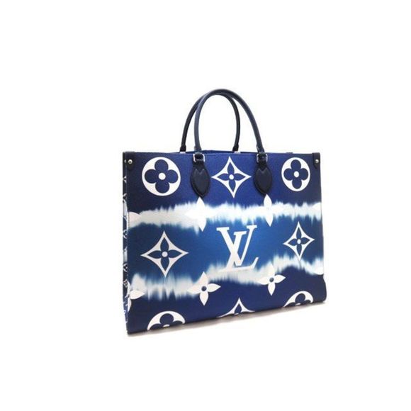 Louis Vuitton Tote Bag On The Go Blue GM LV Shoulder Bag - Picture 1 of 6